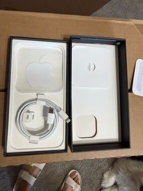 iPhone 13 Pro Max Box w/ charging Cable & Original Sticker